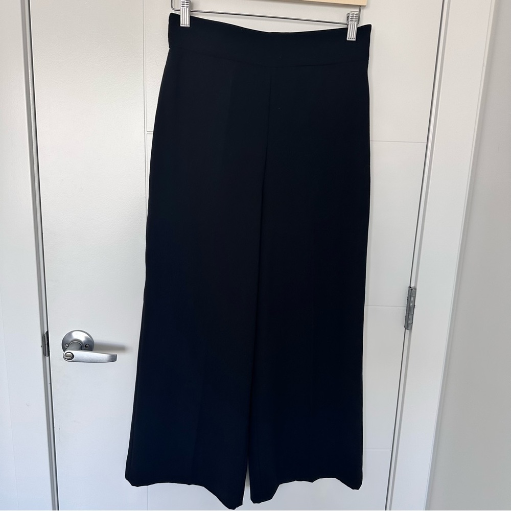 Elegant Zara Black Wide-Leg Pants